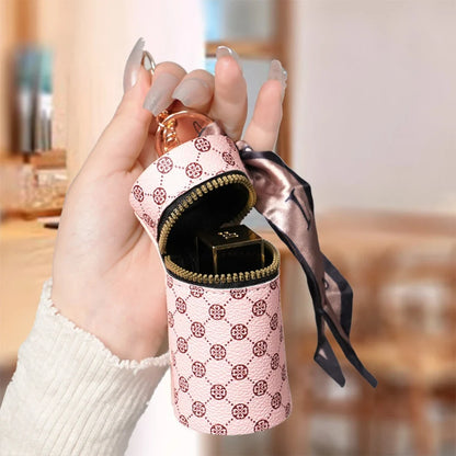 Luxury Mini Coin Purse Pendant - Retro Keychain Bag for Earbuds, Lipstick & Small Essentials