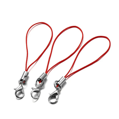 20/50/100PCS Lanyard Strap Cords - Lobster Clasp Rope Keychains for Charms, Pendants, Mobile Accessories & DIY Crafts