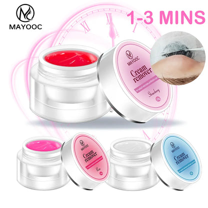 MAYOOC 5/15g Eyelash Glue Remover — Quick-Dry Transparent Cream for Professional Eyelash Extensions, Custom Logo Available