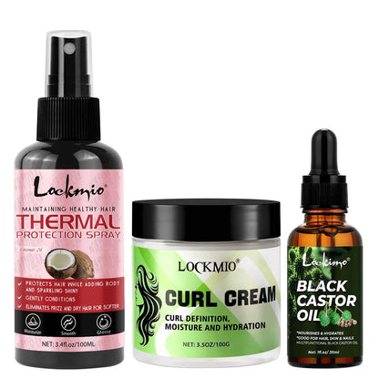 Thermal Hair Protection Spray - Heat Protector Serum for UV Damage Defense, Moisturizing & Nourishing Hair Care