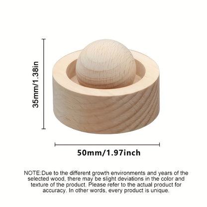Wood Essential Oil Diffuser - Mini Natural Fragrance Air Freshener for Car, Bedroom, Living Room & Bathroom