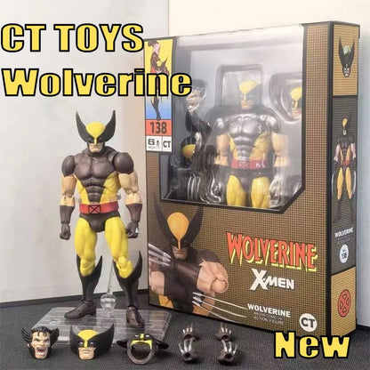 Ct Toys Wolverine Deadpool Mafex 138 Action Figure - Deadpool 3 Movie Model Statue for Collection & Gifts