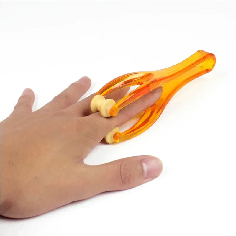 Portable Flower-Shaped Facial Massager Roller - Anti-Wrinkle Face-Lift Slimming and Relaxation Beauty Tool for Finger Massage