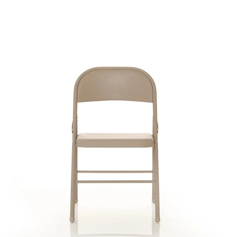 Mainstays 4-Pack Steel Folding Chairs – Beige Outdoor & Indoor Seating