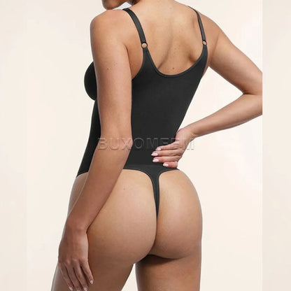 Women's Tummy Control Jumpsuit - Stretchy Breathable Sleeveless Chest Shaping Beach Bodysuit