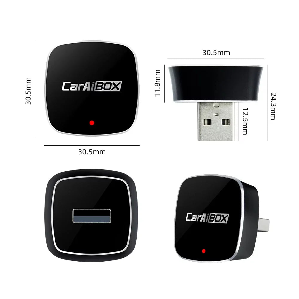 EKIY 2-in-1 AI Smart Box — Wireless CarPlay & Android Auto Adapter with Wired CarPlay for Car Intelligent Systems