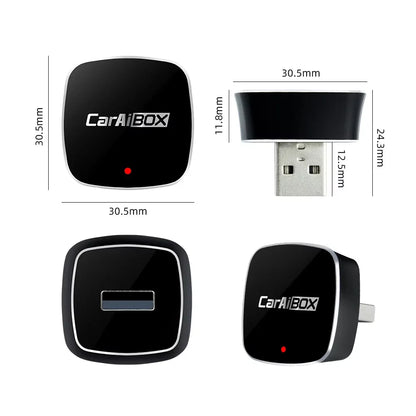 EKIY 2-in-1 AI Smart Box — Wireless CarPlay & Android Auto Adapter with Wired CarPlay for Car Intelligent Systems