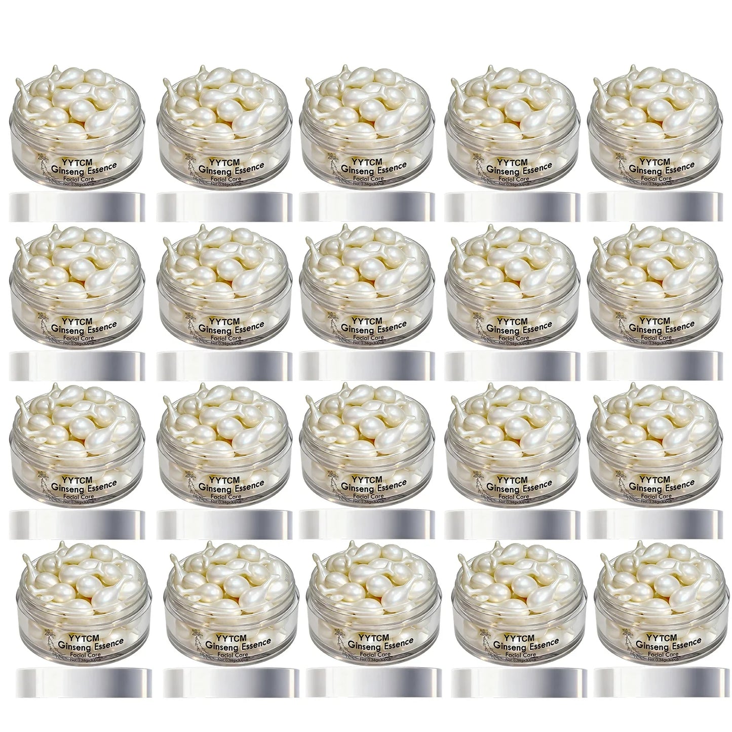 Ginseng Essence Capsules - Moisturizing Firming Serum with Retinol, Niacinamide & Vitamin E