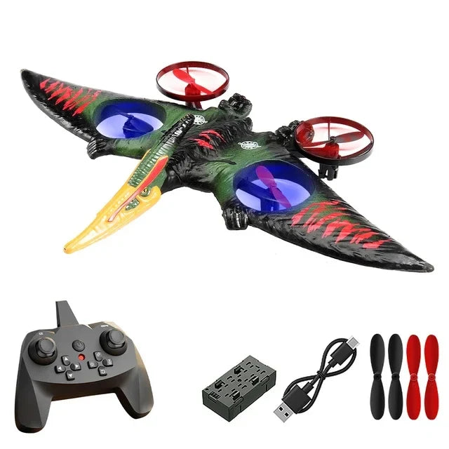 2.4G RC Fighter Plane - Gravity-Sensing EPP Foam Glider with Lights for Boys