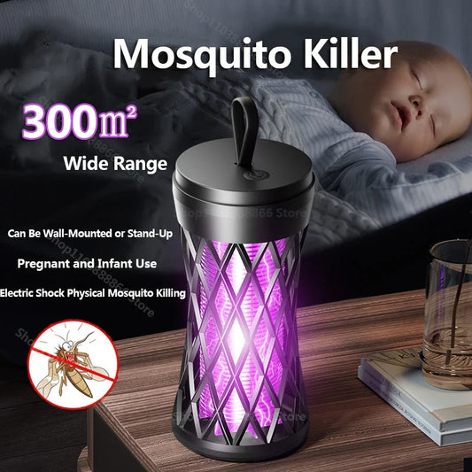 Electric Mosquito Killer Lamp - Outdoor Atmosphere Light & Safe Household Bug Zapper