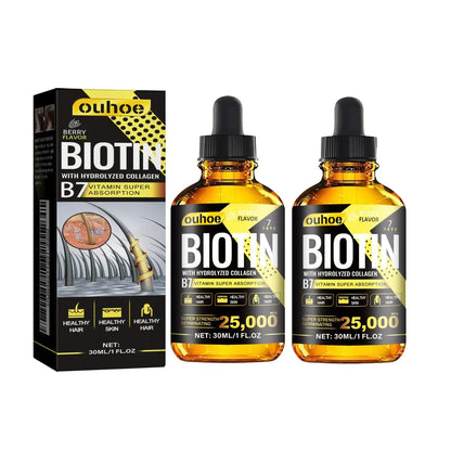 Collagen B7 Hair Growth Oil Set - Nourishing Scalp Treatment for Men & Women