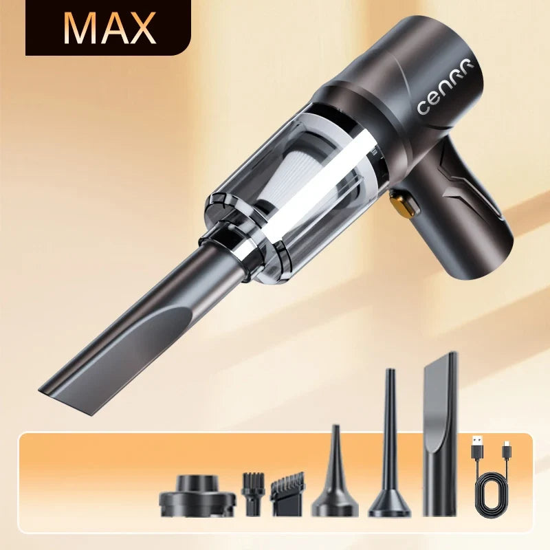 CENRR 895000PA Car Vacuum Cleaner - Cordless Powerful Handheld Portable Wireless Auto Cleaning Machine