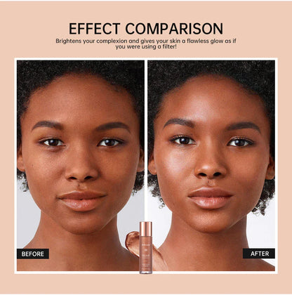 Lakerain Halo Glow Liquid Highlighter – Complexion Booster with Hyaluronic Acid for Radiant Skin