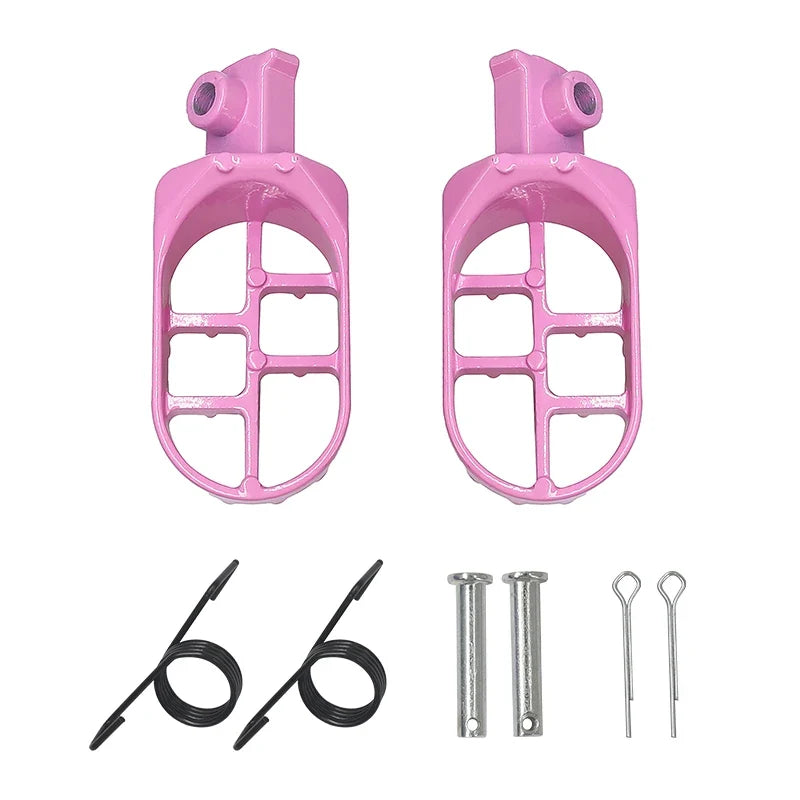 Motorcycle Foot Pegs - Replacement Footrests for Yamaha, Honda CRF/XR Models & Dirt Pit Bikes