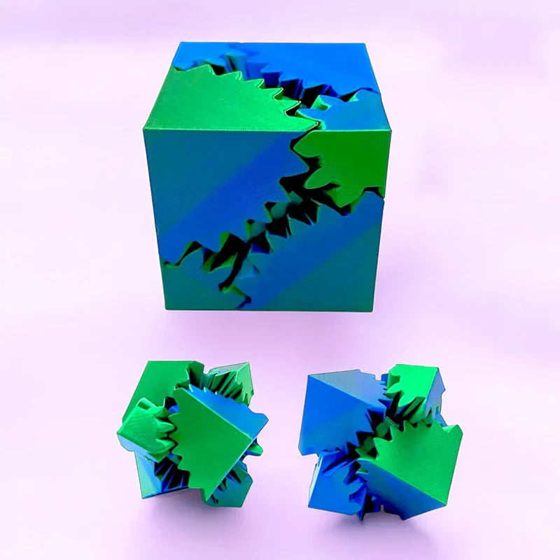 3D Gear Ball Fidget Toy – Stress Relief Spin Ball or Cube for Kids & Adults, Desk Toy for Anxiety & Focus
