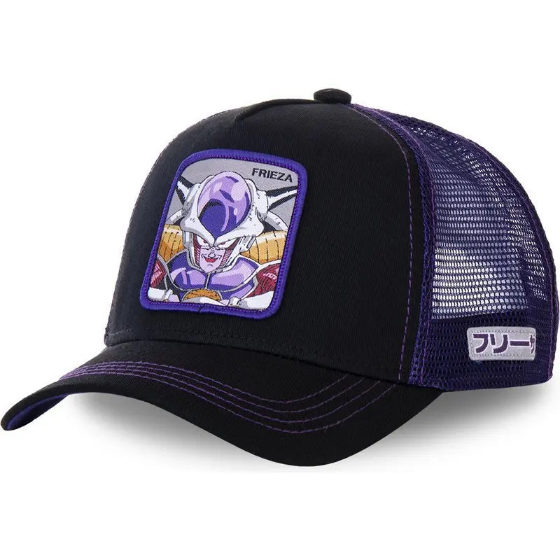 Dragon Ball Son Goku Embroidered Cap - Adjustable Hip Hop Trucker Mesh Sun Visor Hat for Men & Travel