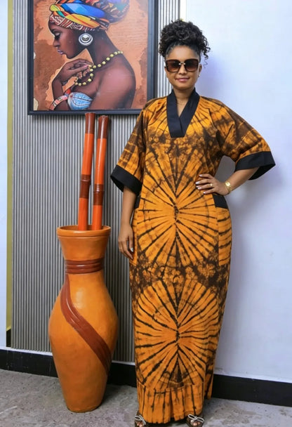 African Dashiki Maxi Dress for Women - Elegant Ankara Abaya Summer Spring Autumn African Outfit 2026