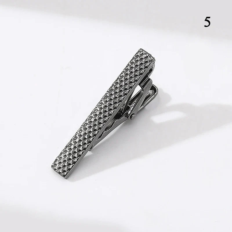 Men’s Fashion Tie Clip Pin - Metal Necktie Bar for Business, Wedding & Party Suit Accessories Gift