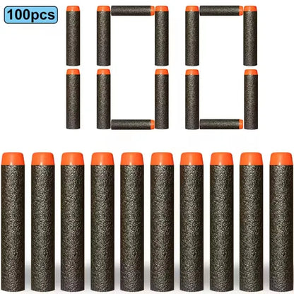 100/50PCS 7.2cm Foam Refill Darts for Nerf N-Strike Elite Blasters – Soft Bullet Toy Gun Accessories for Kids