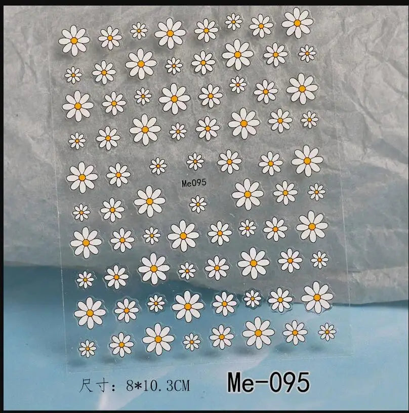 5D Macaron Nail Stickers - Embossed Flower, Fruit, Bear & Rabbit Charms for Summer DIY Manicure Decoration