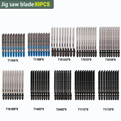 Jigsaw Blade Set T-Shank (10–100Pcs) – HCS/HSS Multi-Purpose Jig Saw Blades for Wood, Plastic & Metal Cutting Tool Accessories