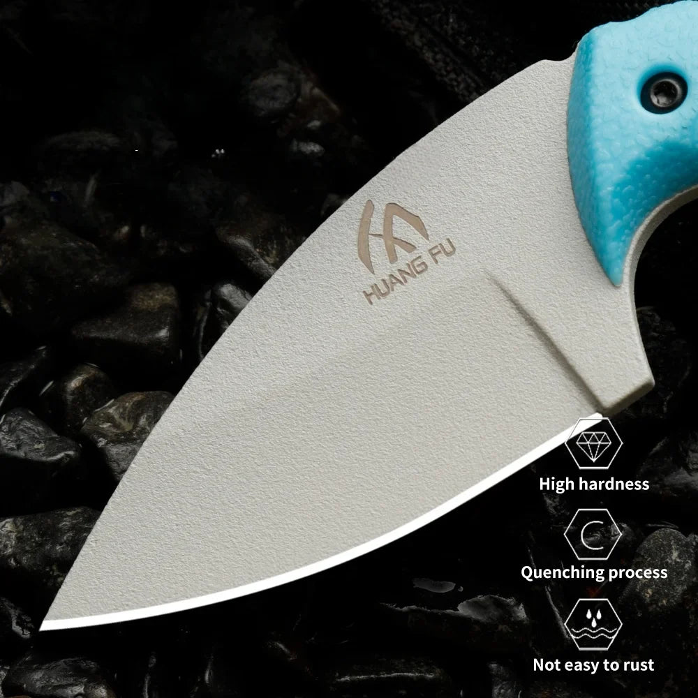 Fixed Blade Outdoor Survival Knife - Portable Camping Emergency Knife for Adventure & Survival