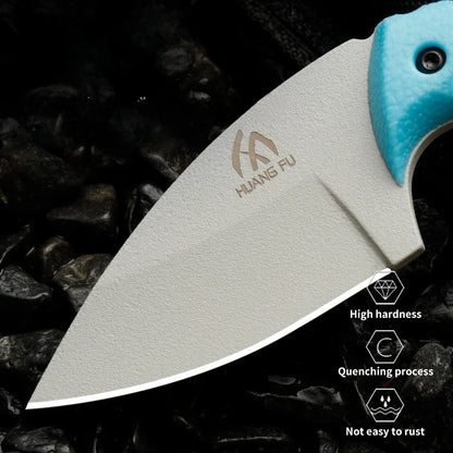 Fixed Blade Outdoor Survival Knife - Portable Camping Emergency Knife for Adventure & Survival