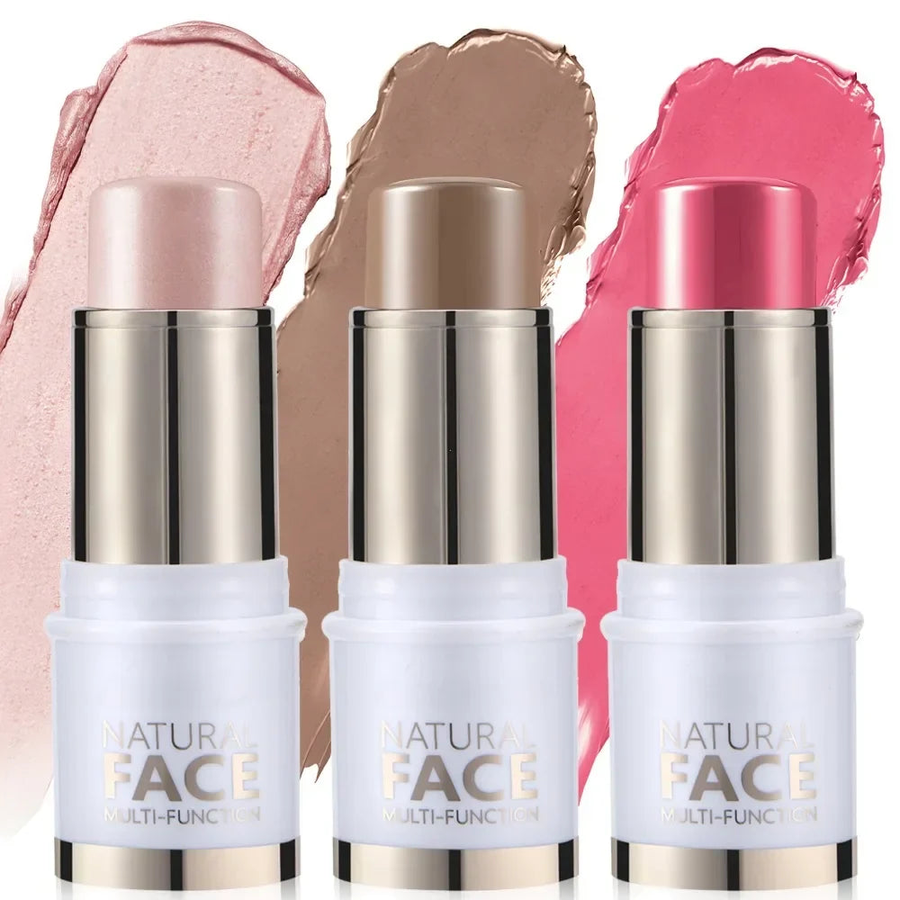 Highlighter Stick – Brightening Skin Tone, Contouring, Natural Stereo Concealer & Multi-Purpose Blush Stick