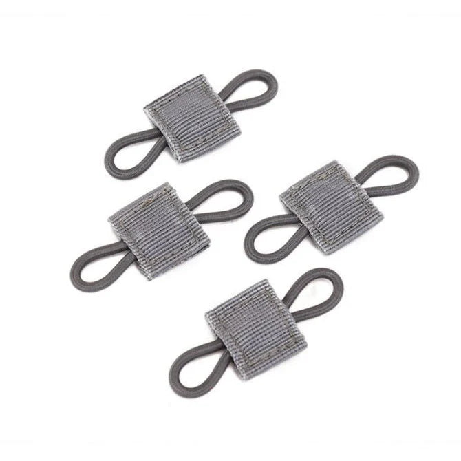4/10Pcs MOLLE Elastic Retainer Straps - Tactical Webbing Attachment Buckles for Antenna, Flashlight & Gear Organization