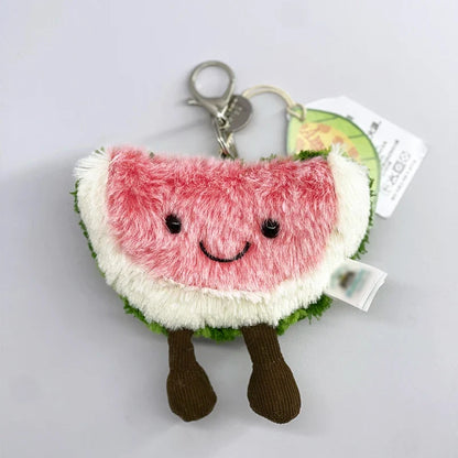 Cute Golf Ball Plush Keychain - Grape Jellyfish Hippo Elephant Bag Charm Mini Plush Toy Collection
