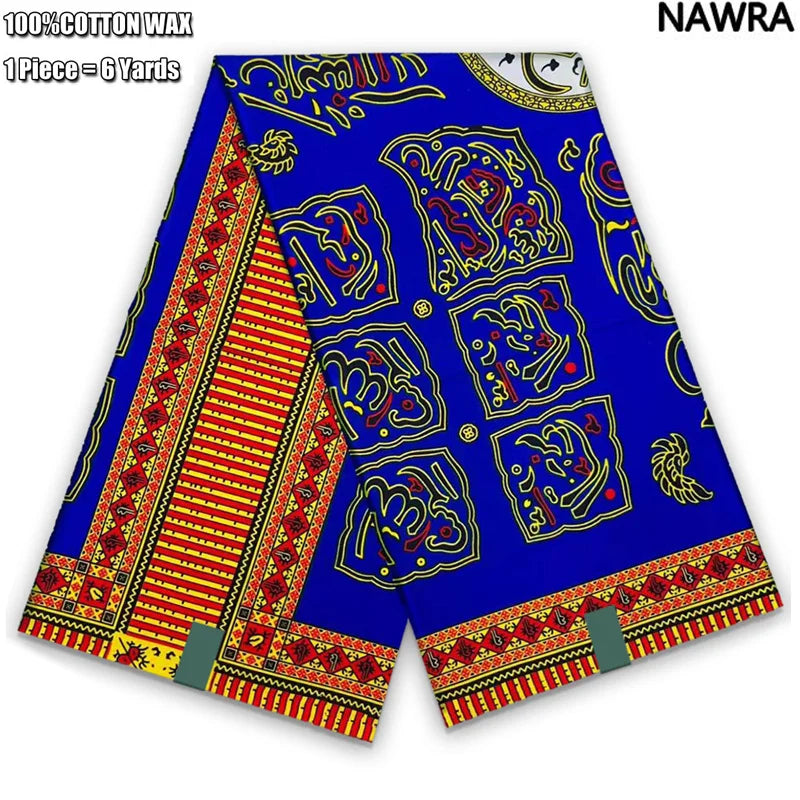 2026 African Real Wax Print Fabric - 100% Cotton Ghana Style Soft Ankara Pagne