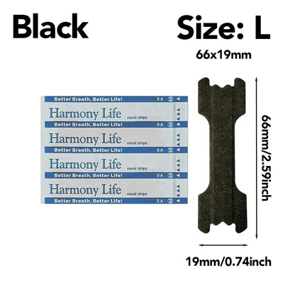 10-200PCS Black Nose Strips — Anti-Snoring Nose Patch for Better Sleep and Easier Breathing