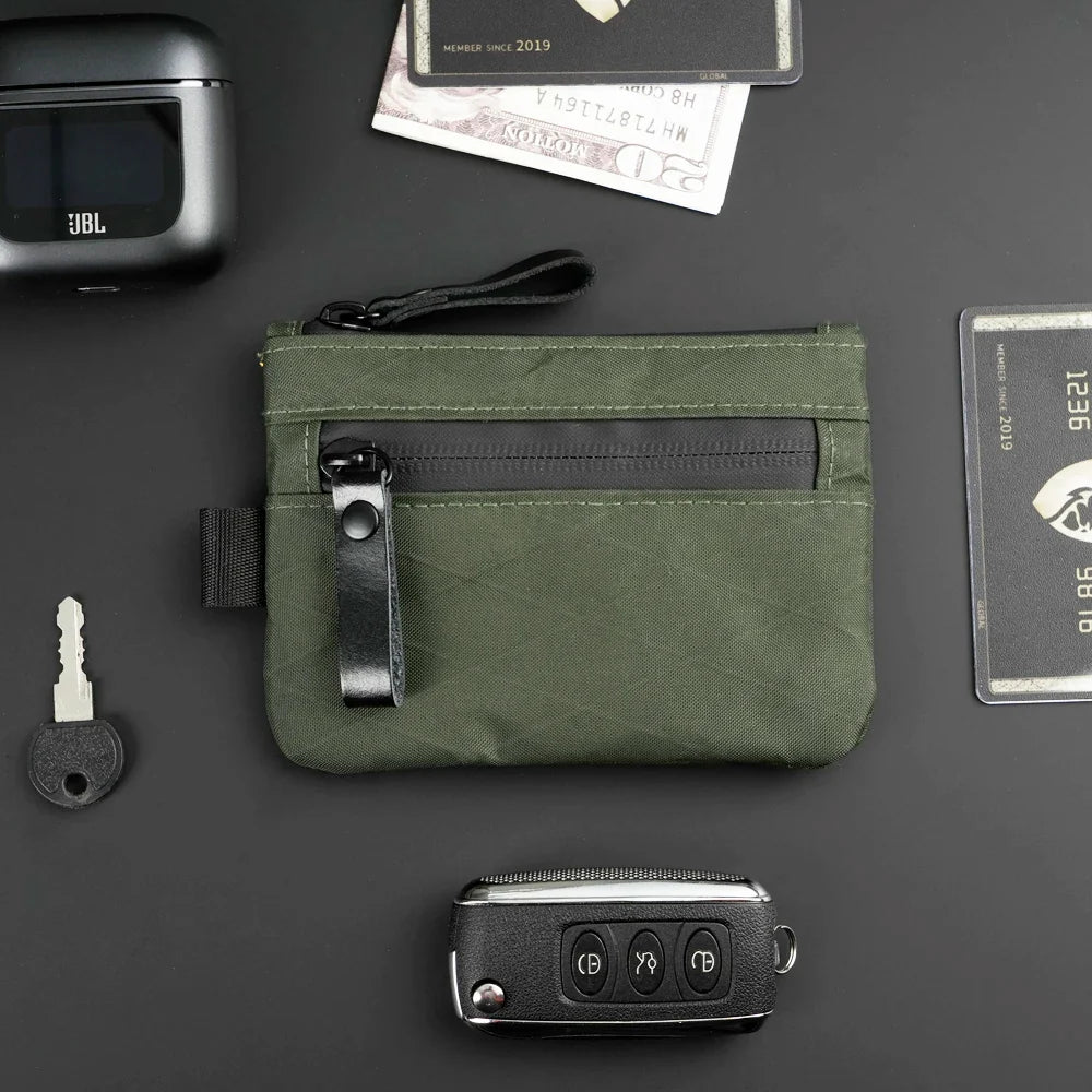 X-Pac RFID-Blocking Zip Pouch Wallet – Weatherproof Carbon Neutral Fabric with YKK Zipper, Black