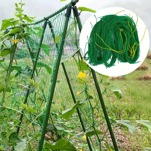 Heavy Duty Garden Trellis Netting - UV Stabilized Polyethylene Climbing Support for Cucumbers, Vines & Tomatoes