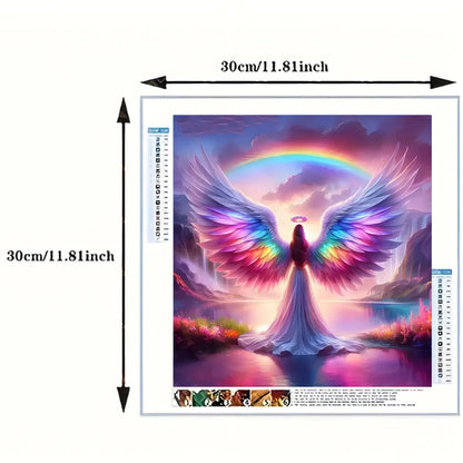 Angel Arrival Diamond Painting Kit - DIY Full Drill Rhinestone Art Craft Home Decoration Set for Adults