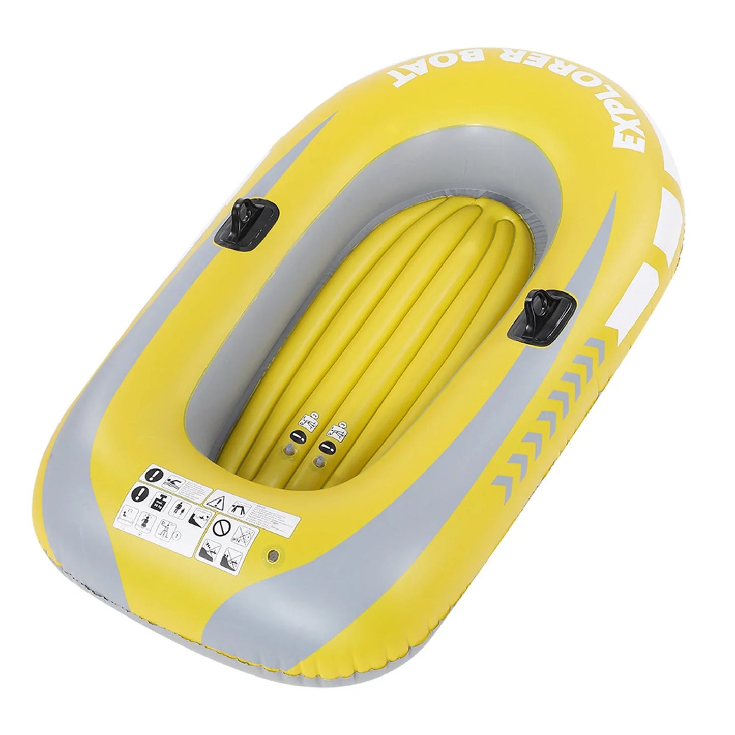 PVC Inflatable Kayak – 2-Person Canoe for Rowing, Fishing, Drifting & Diving Air Boat