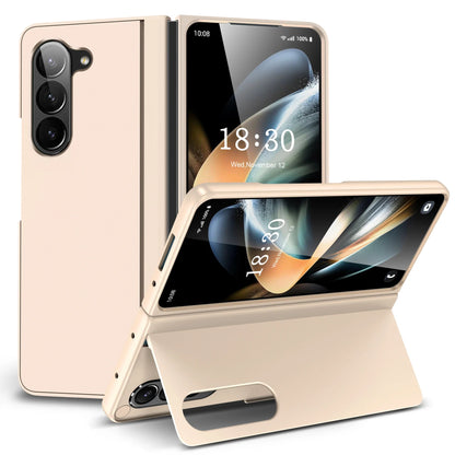 Full Coverage Hard PC + TPU Case for Samsung Galaxy Z Fold 5/4/3 5G – Anti-Fingerprint, Anti-Scratch, Heavy Duty with Holder, Matte & Non-Slip Design