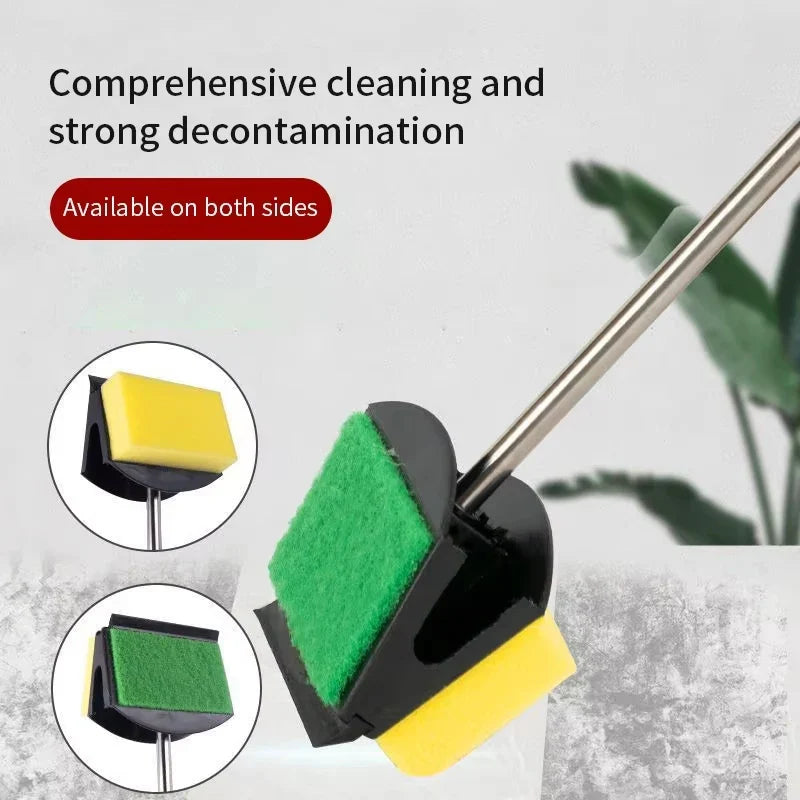 Fish Tank Long Handle Brush – Double-Sided Cleaning Brush for Aquariums, Aquarium Cleaning Tools