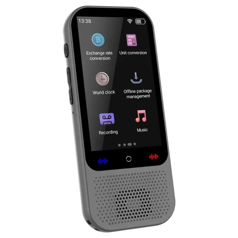 S80 Pro AI Voice & Photo Translator – 138 Languages Real-Time Offline Translation Recording Device with ChatGPT AI
