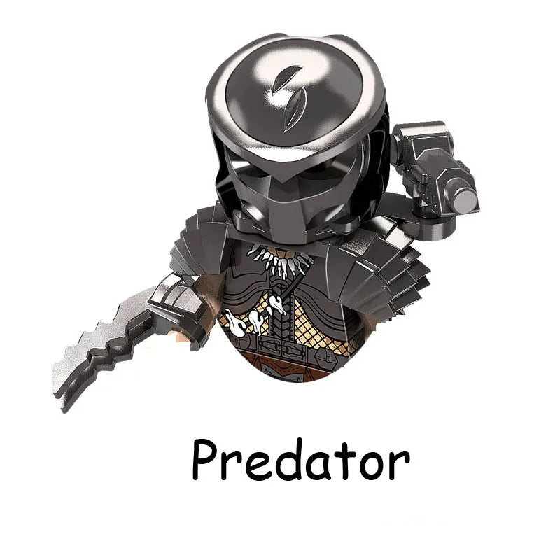 Terminator vs Predator & Alien Building Blocks – Robot War Action Figure Toy for Kids
