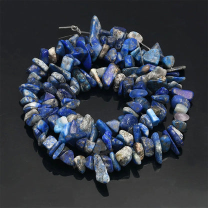 16 Inch Natural Stone Chip Beads - 5-8mm Irregular Crystal Agate Gravel Beads for DIY Bracelets & Jewelry Making