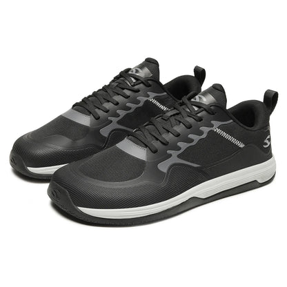 HOBIBEAR Unisex Walking Sneakers – Lace-Up Hiking & Running Shoes for Men & Women, Outdoor Artificial Leather Sneakers