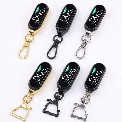 LED Digital Pocket Watch - Waterproof Hanging Carabiner Watch with Luminous Display for Kids & Adults