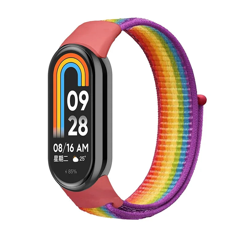 Sport Nylon Loop Strap for Xiaomi Mi Band 9 8 NFC – Replacement Wristband for Mi Band 7 6 5 4 3