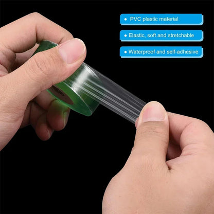 Self-Adhesive PE Grafting Tape - Stretchable Degradable Parafilm Nursery Wrap for Garden Plant Support