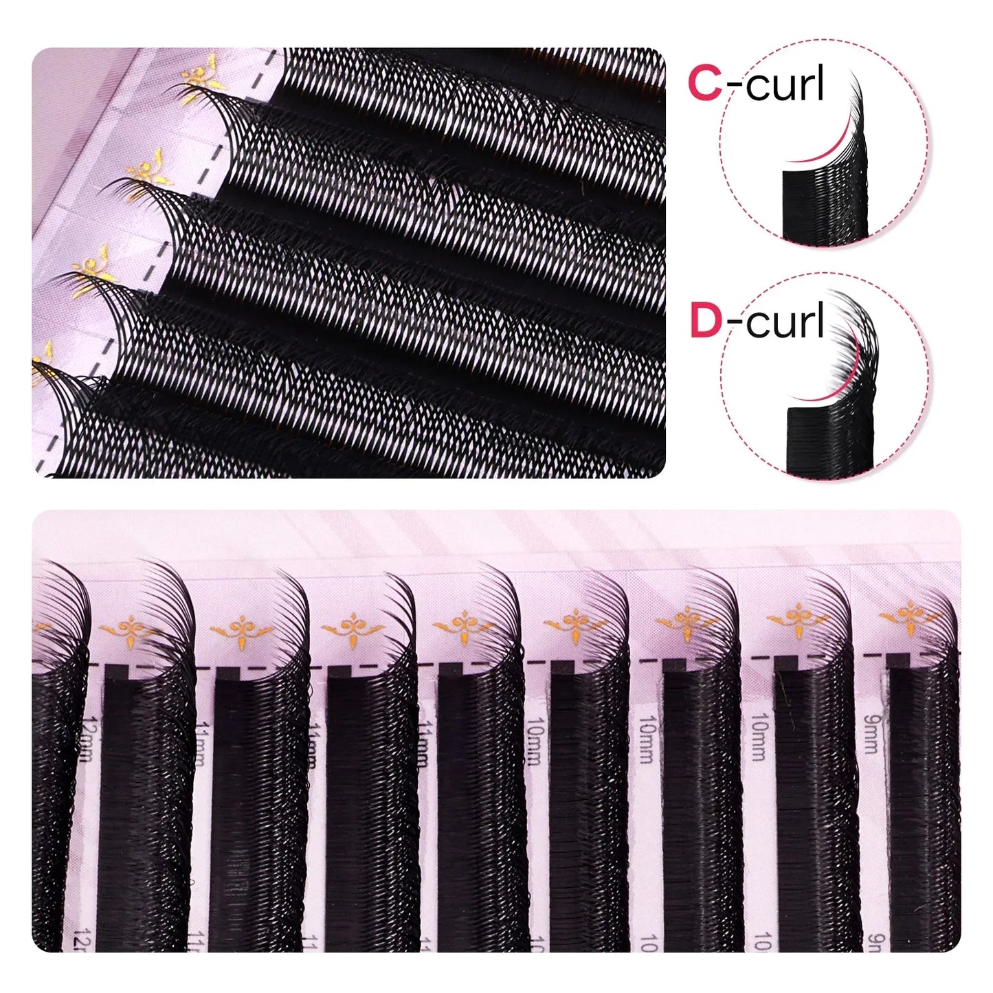 ARISON Plus 2-in-1 Magnetic Eyelashes – YY/3D/4D/5D Premade W-Shape Volume Fans for Full Lash Extensions