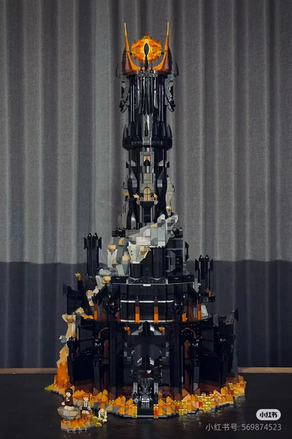 5471pcs Black Tower Dark Building Blocks Set – Large MOC Model Bricks Kit Toy Gift for Boys & Adults