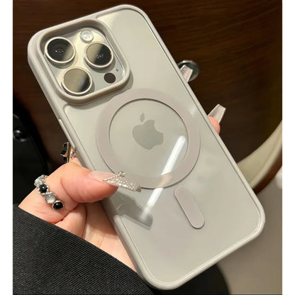 Luxury MagSafe Transparent Case for iPhone 15, 14, 13, 12, 11, Pro, X, XS, XR, Max, 7, 8, Plus, Mini | Magnetic Wireless Charging Phone Cover