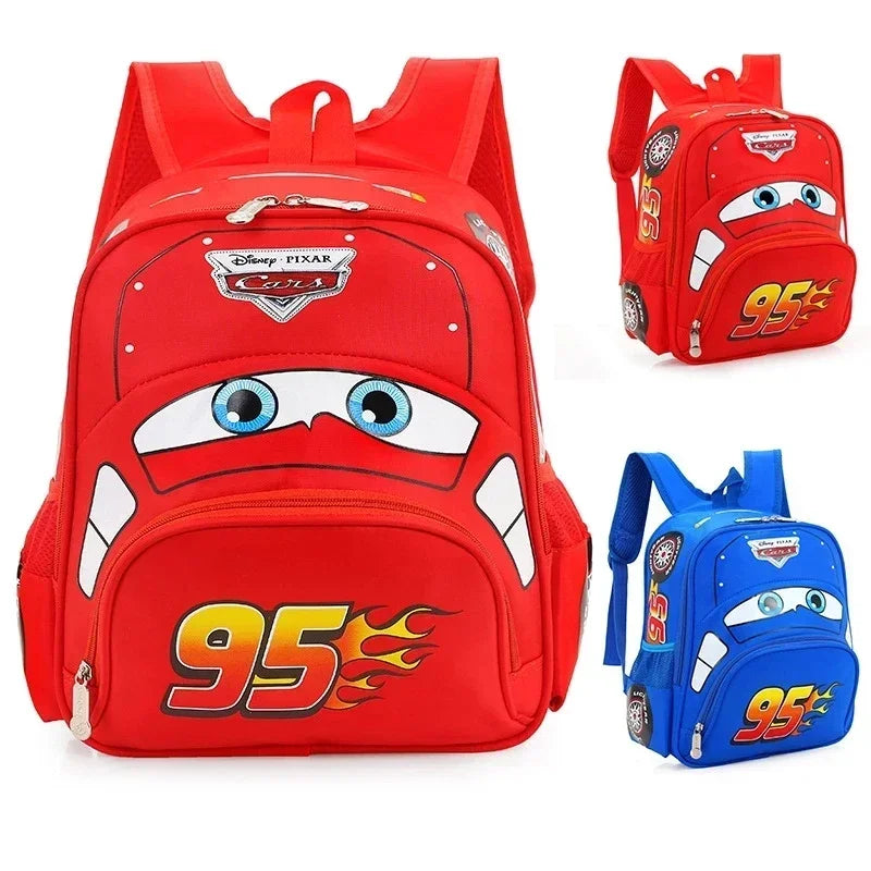 Hot Kindergarten Cartoon 3D Car Travel Backpack – Waterproof Boys Backpack for Kids 2-5 Years Old