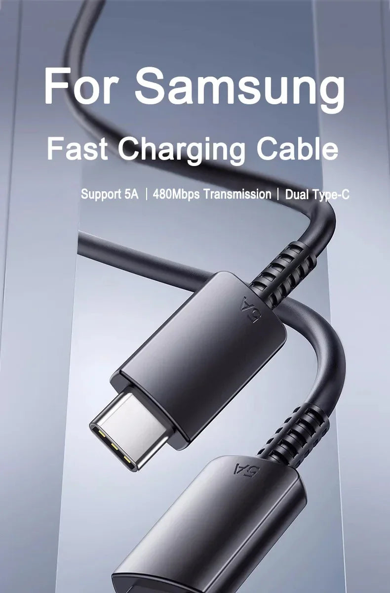 2PCS 45W PD USB-C Cables – Fast Charging & Data for Samsung Galaxy S20/S21/S22/S23 Ultra, Note 10/5G, A53/A54